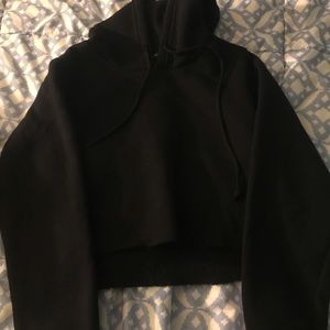 Brandy Melville Black Crop hoodie